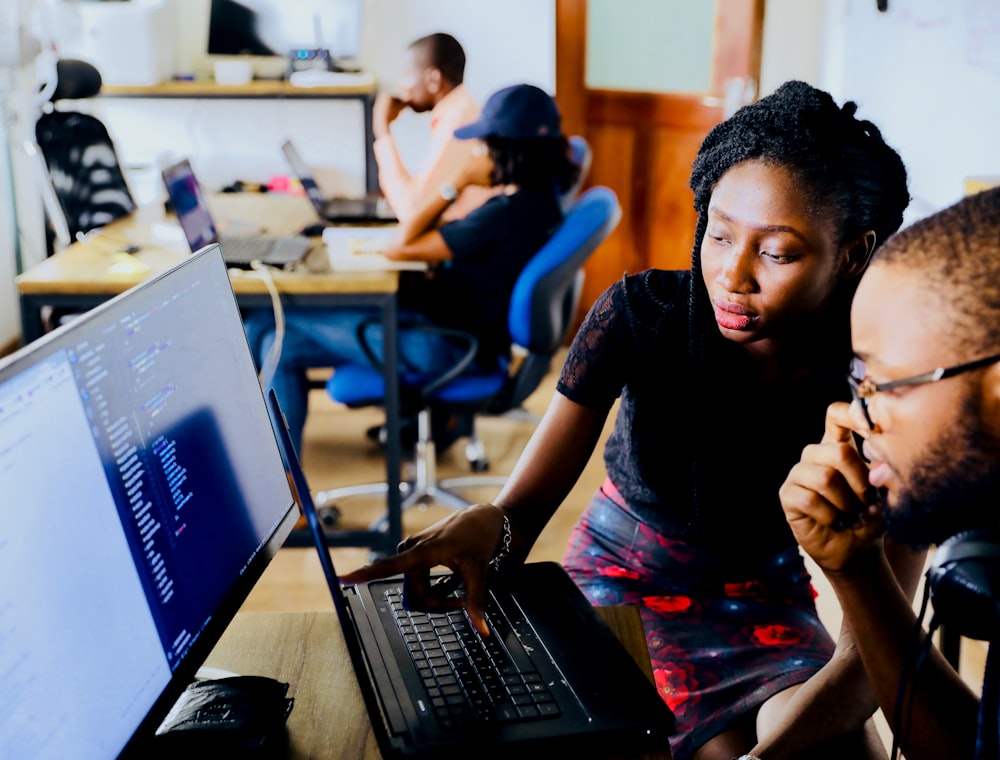 Engineers building a custom website